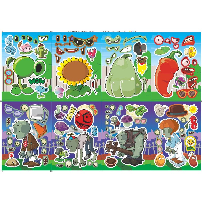 Plant Parent Vs Plantin - Plants Vs. Zombies Autocollants de puzzle