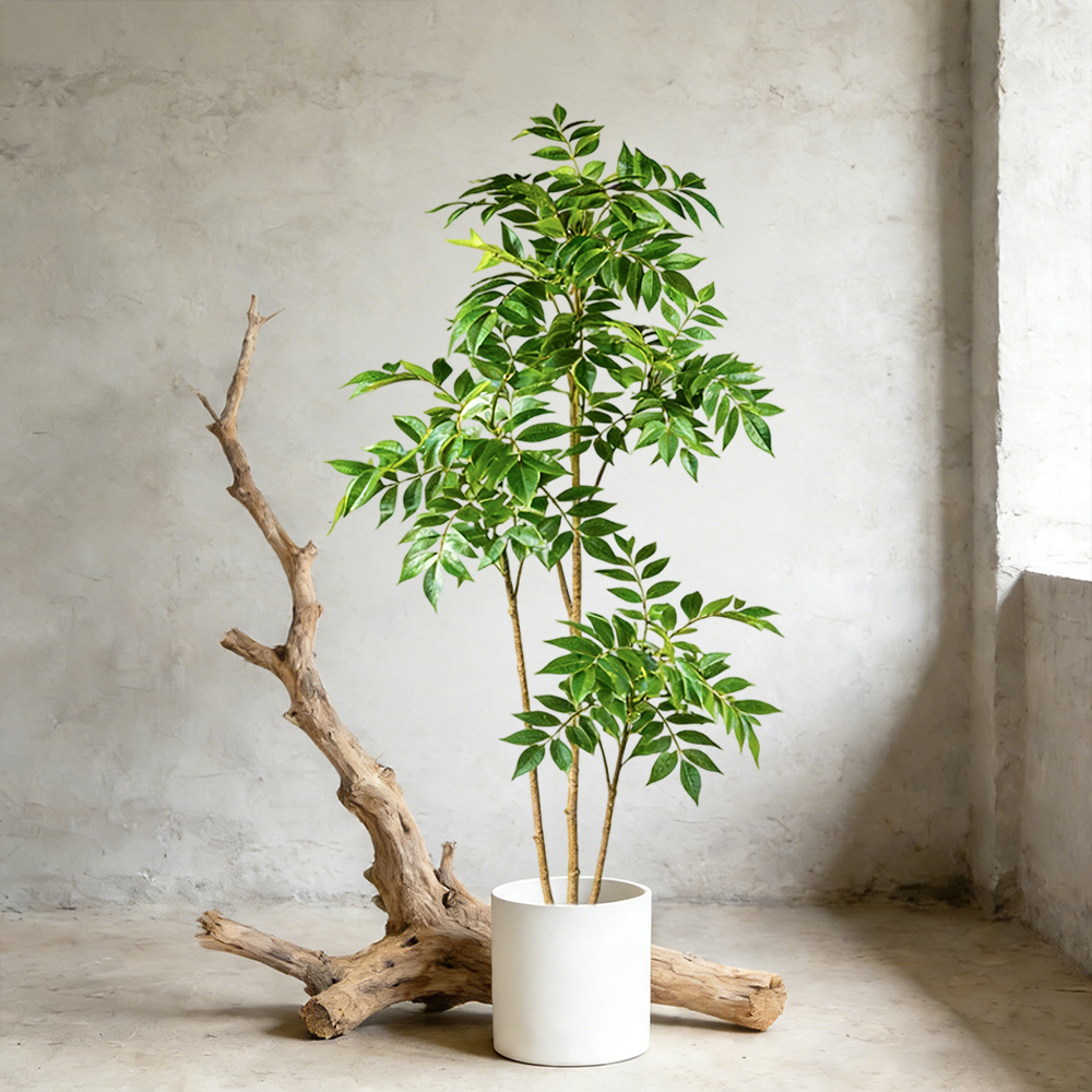 Rubber Plant Ficus - Arbre artificiel en caoutchouc de 76-140