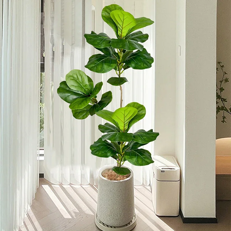 Rubber Plant Ficus - Grand arbre artificiel Ficus de 2