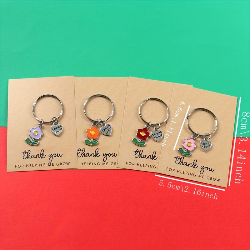 Lot de 4 porte-clés « Merci »  - Plant Parent Day avis et prix