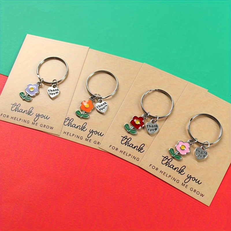 Lot de 4 porte-clés « Merci »  - Plant Parent Day avis et prix