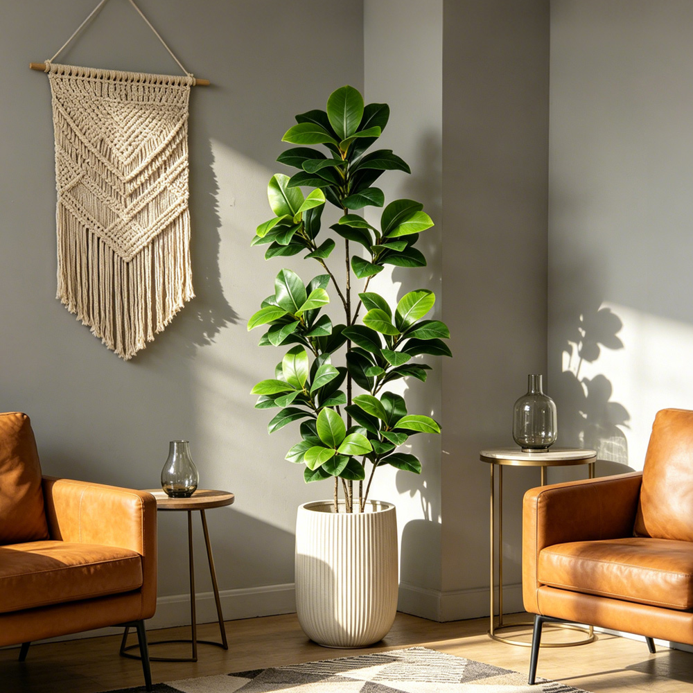 Grand arbre artificiel de type - Rubber Plant Ficus avis et prix